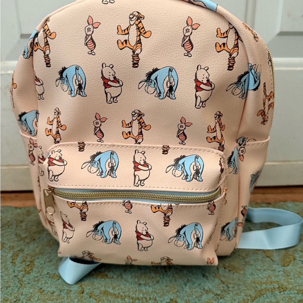 Disney Cream and Blue Winnie the Pooh Bag